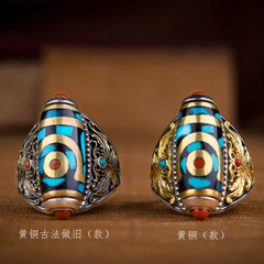 The Two-Eyed Dzi Ring