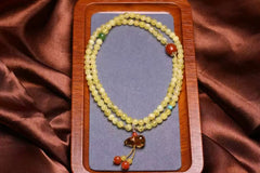 🍯 Honey Amber Triple Wrap Bracelet | 5mm Beads + Jade & Flower Amber | Boho Chic Jewelry |