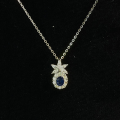 Stellar Sapphire Pendant Necklace